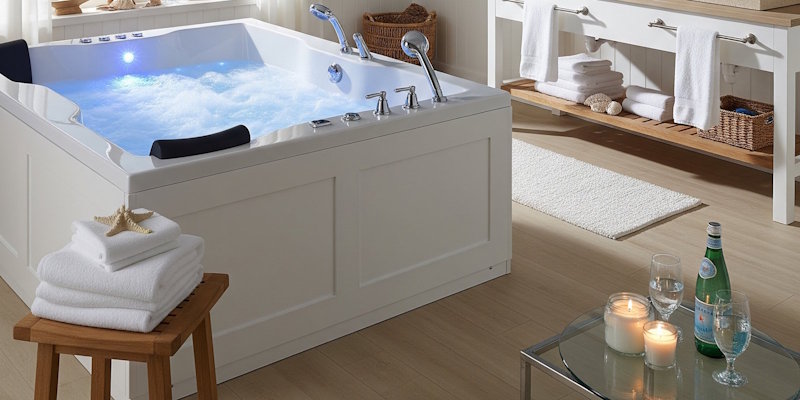 Illustration of a spa or whirlpool bath